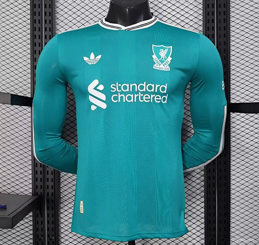Tercera camiseta Liverpool 25-26  manga larga Versión Fan 1:1
