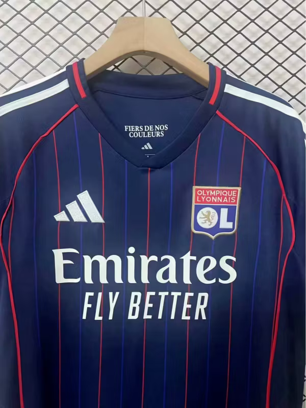 Camiseta visitante lyon 25-26 Versión Fan 1:1
