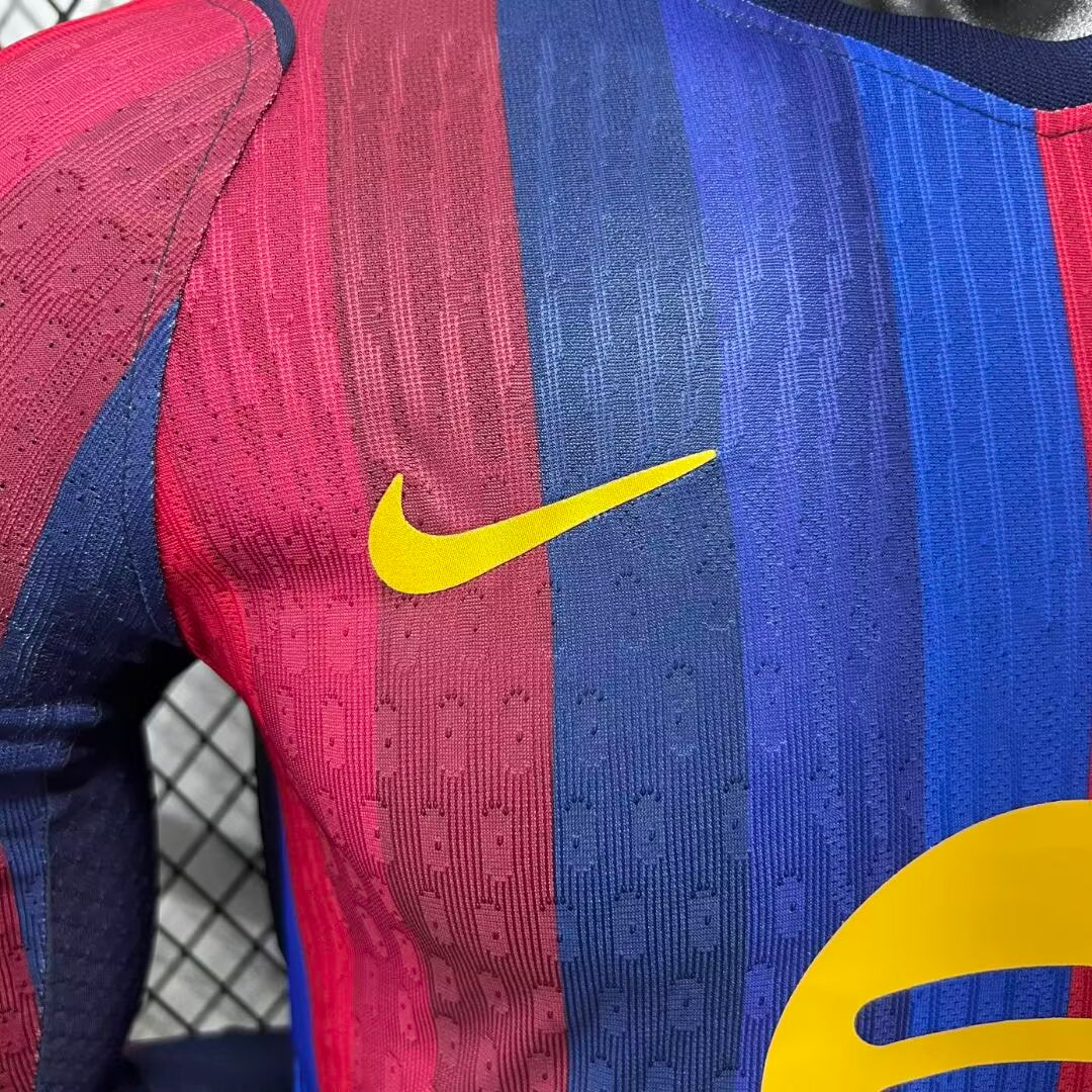 Camiseta barcelona local 26-27  manga larga Versión Fan