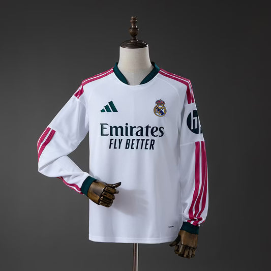 Camiseta real madrid local 26-27  manga larga Versión Fan