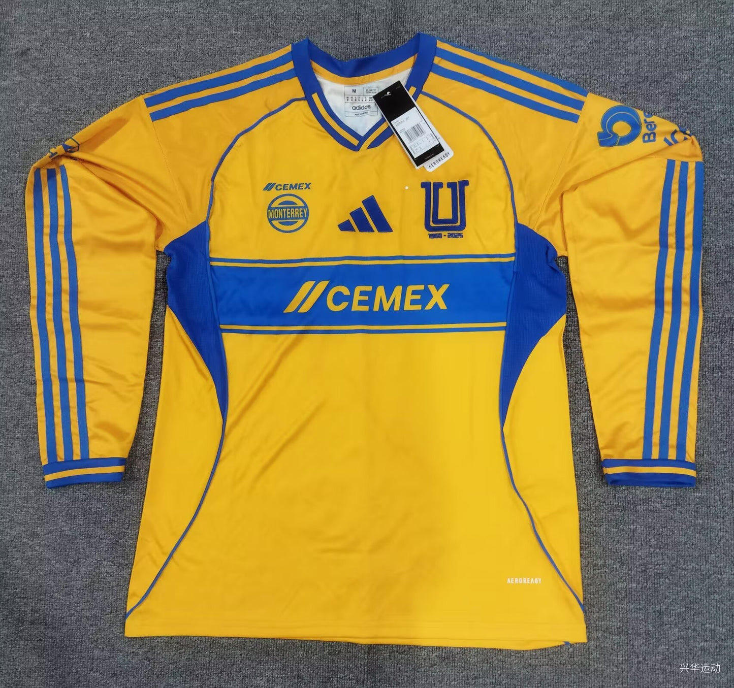 Camiseta local tigres manga larga 24/25 Versión Fan 1:1
