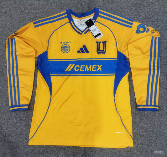 Camiseta local tigres manga larga 24/25 Versión Fan 1:1