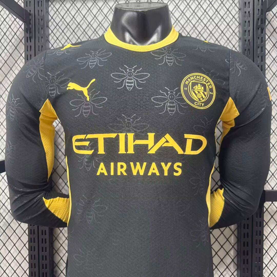 Camiseta Manchester city visitante 26-27  manga larga Versión Fan