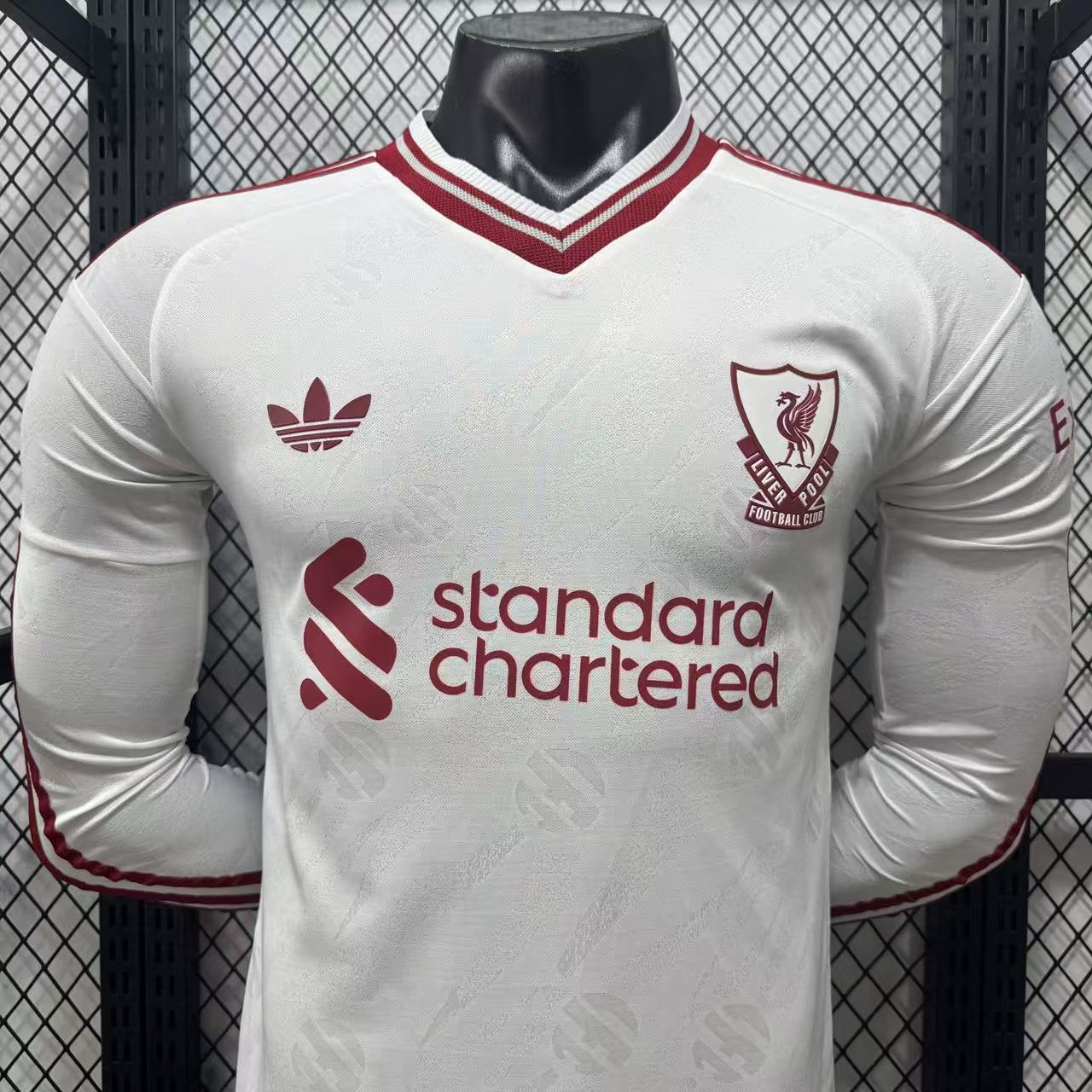 Camiseta Liverpool visitante 26-27  manga larga Versión Fan