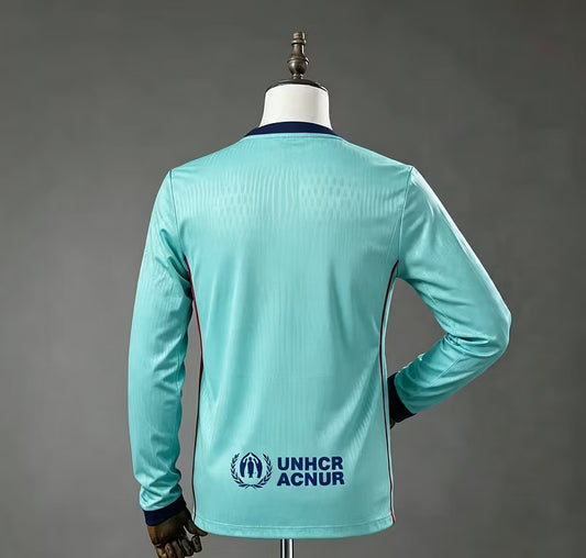 Camiseta Barcelona tercero  26-27  manga larga Versión Fan
