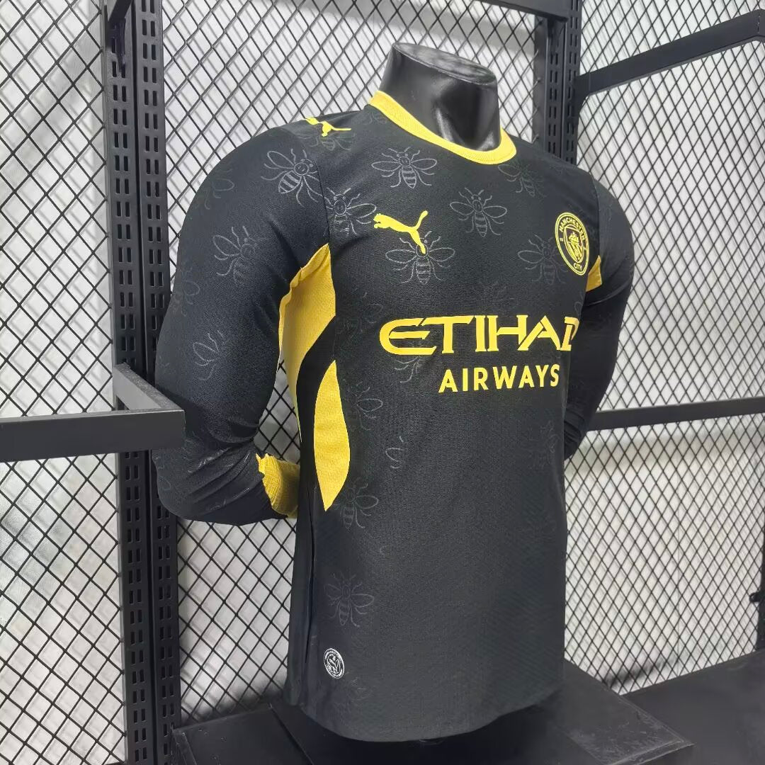 Camiseta Manchester city visitante 26-27  manga larga Versión Fan