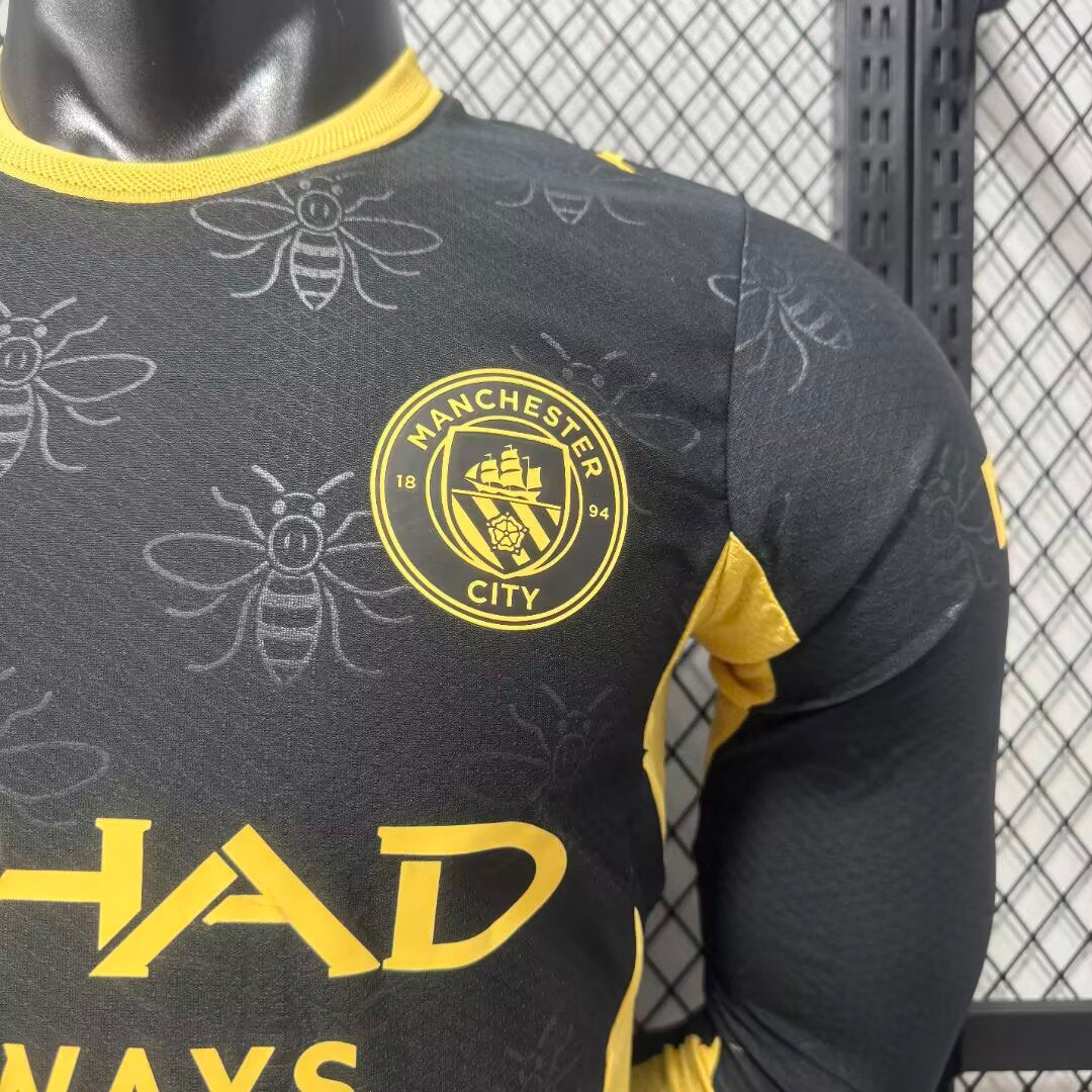 Camiseta Manchester city visitante 26-27  manga larga Versión Fan
