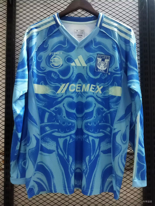 Camiseta visitante tigres manga larga 24/25 Versión Fan 1:1