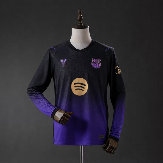 Camiseta Barcelona visitante  26-27  manga larga Versión Fan